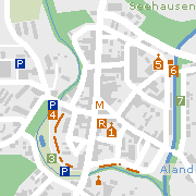 Sehenswertes und Markantes in der Innenstadt von Seehausen (Altmark)