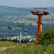 Schwebebahn vom Ort Oberwiesenthal zum Fichtelberg