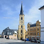 Stollberg, Jakobikirche am Marktplatz