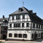 Hotel Ross, Fachwerk in Zwönitz