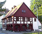 Umgebindehaus im Orszentrum von Niskyiges