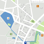 Sehenswertes und Markantes in der Innenstadt von Bernsdorf