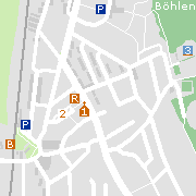 Sehenswertes und Markantes in der Innenstadt von Böhlen