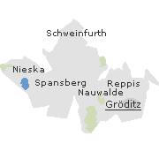 Lage einiger Ortsteile von Gröditz