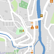 Sehenwertes und Markantes in der Innenstadt von Lunzenau