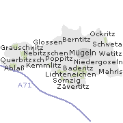 Lage einiger Ortsteile von Mügeln