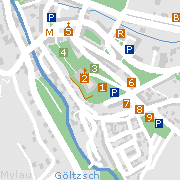 Sehenwürdigkeiten und Markantes in der Innenstadt von Mylau im Vogtland