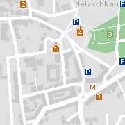 sehenswertes Ortszentrum von Netzschkau im Vogtland