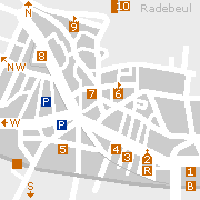 Sehenswertes und Markantes in der Innenstadt von Radebeul