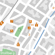 Stollberg im Erzgebirge - Stadtplan mit Sehenwürdigkeiten in der Innenstadt