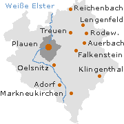 Vogtland Kreis in Sachsen