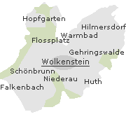 Lage einiger Ortsteile von Wolkenstein