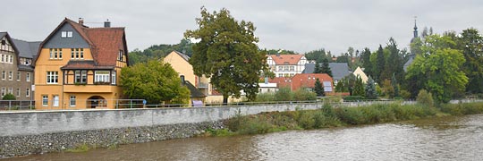 ´Die Flöha, kaum 200 m vor Einmündung in die Zschopau