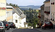 Steile Straße in Frauenstein