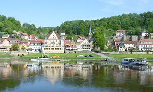 Wehlen, Elbstädtchen in der Sächsischen Schweiz