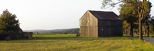 umwaldetes Kulturland auf den Hhen um Scöneck im Vogtland