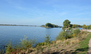 Elbuferweg, Richtung Hafen gesehen