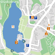 Sehenswertes und Markantes in der Innenstadt von Glücksburg (Ostsee)