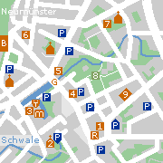 Sehenswertes und Markantes in der Innenstadt von Neumünster