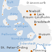 Nordfriesland Kreis in Schleswig-Holstein