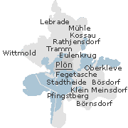 Lage einiger Orte im Stadtgebiet von Ploen