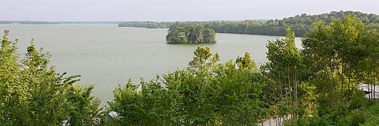 Blick von Schloss über den Großen Plöner See