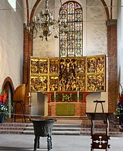 Schnitzaltar in der Marienkirche zu Bad Segeberg