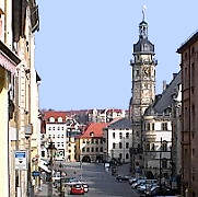 Blick in Altenburgs schönen Marktplatz