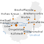 Eichsfeld Kreis in Thüringen