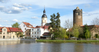 Triptis Panorama am Stadtteich