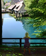 Blautopf mit blondierter Lau