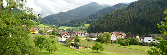 Simonswald über dem Simonstal der Wilden Gutach