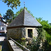 Flankierungsturm der Burgbefestigung der Burg Krautheim