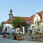 dekoratives Oberes Tor in Öhringen, das nie für Verteidigungszwecke konzipiert war