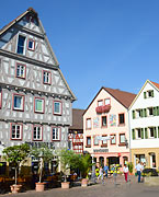 Besigheim, ausreihe am Marktplatz
