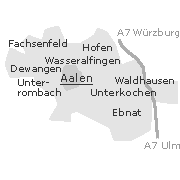 Aalen in Württemberg, Stadtteile
