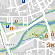 Sehenswertes und Markantes in der Innenstadt von Bad Friedrichshall