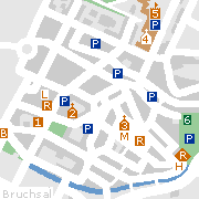 Sehenswertes und Markantes in der Innenstadt von Bruchsal