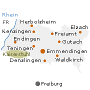 Emmendingen Kreis in Baden-Württemberg