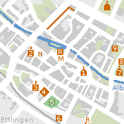 Sehenswertes und Markantes in der Innenstadt von Ettlingen