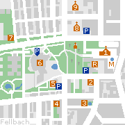 Sehenswürdigkeiten in der Innenstadt von Fellbach
