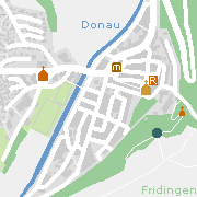 Markantes und Sehenswertes in der Innenstadt von Fridingen an der Donau
