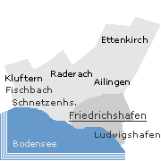 Friedrichshafen am Bodensee, Stadtteile