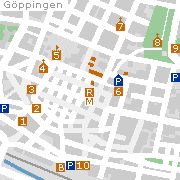 Sehenswertes und Markantes in der Innenstadt von Göppingen