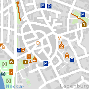 Markantes und Sehenswürdigkeiten in der Innenstadt von Ladenburg