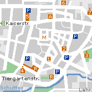 Lahr in der Ortenau, Innenstadt Plan