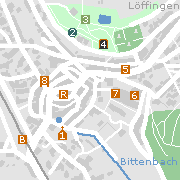 Markantes und Sehenswürdigkeiten in der Innenstadt von Löffingen