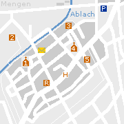 Sehenswertes und Markantes in der Innenstadt von Mengen