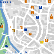 Sehenswertes und Markantes in der Innenstadt von Nagold