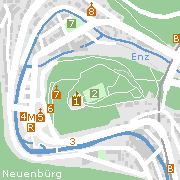 Sehenswertes und Markantes in der Innenstadt von Neuenbürg